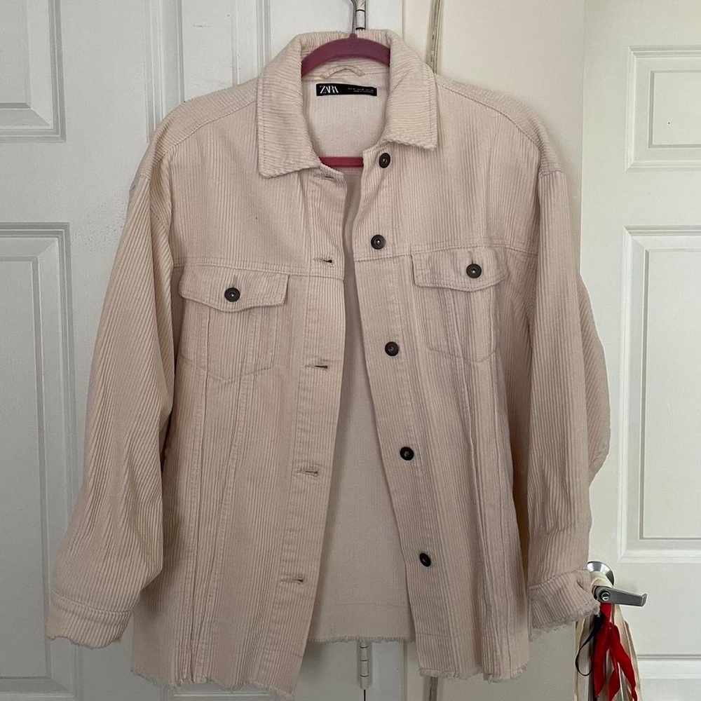 Zara Corduroy Shirt Jacket